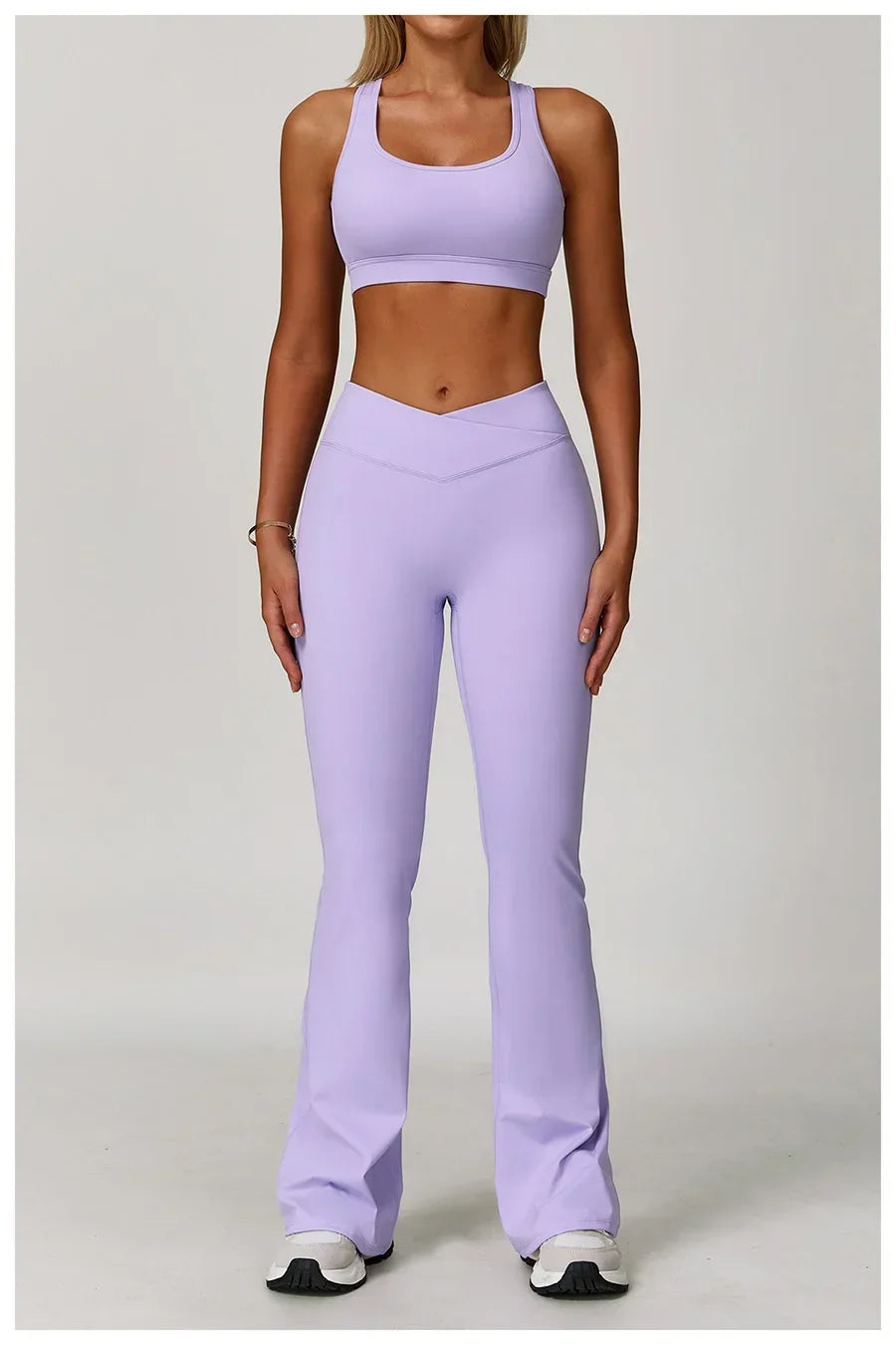 2-Piece Sculpting Yoga Set | High-Waisted Seamless Leggings & Performance Top
