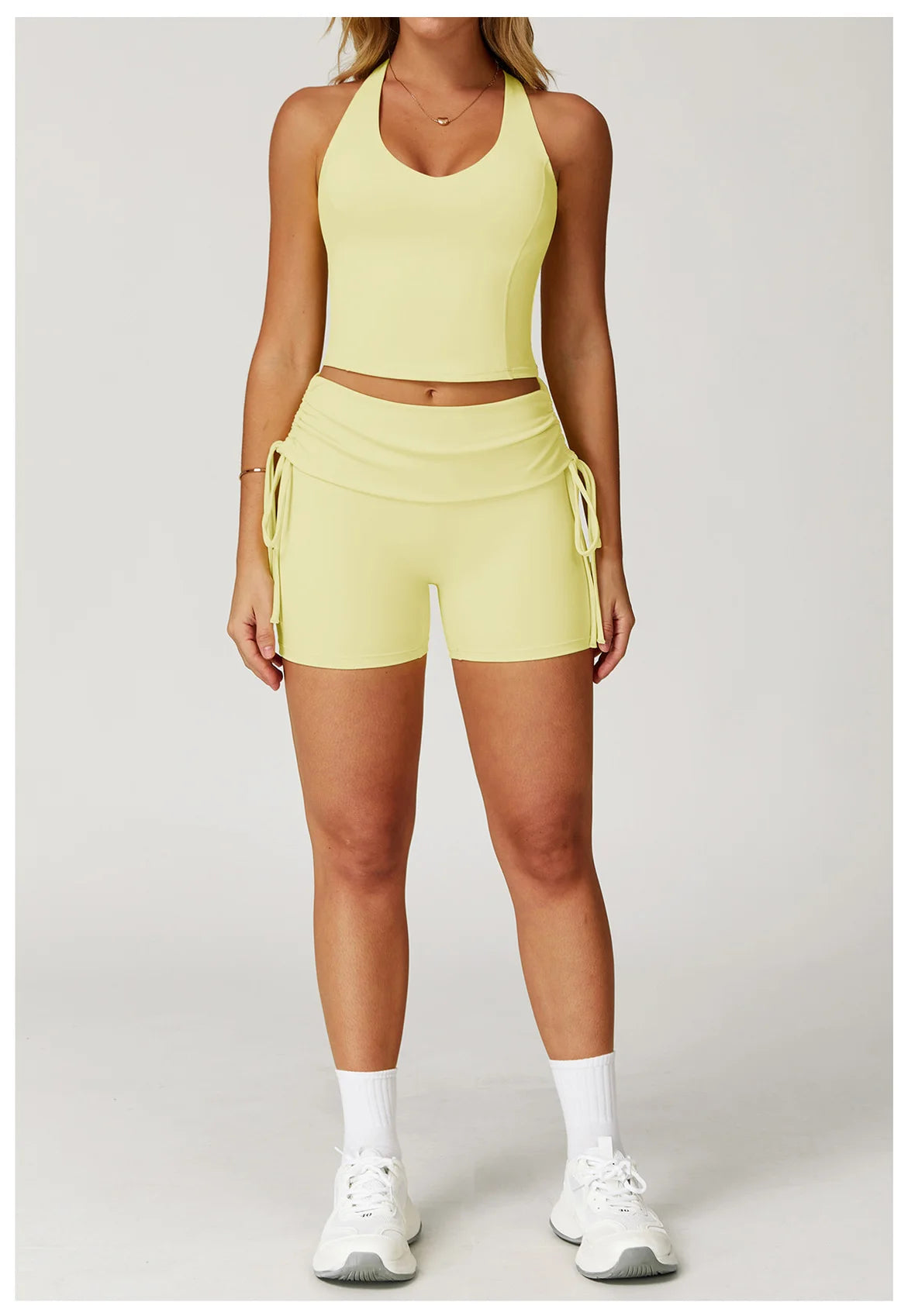 2-Piece Performance Yoga Set | High-Waisted Squat-Proof Leggings & Athletic Sports Bra