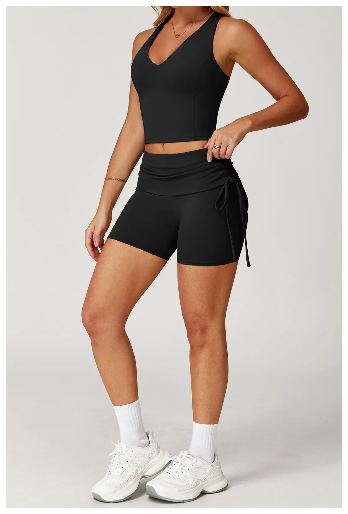 2-Piece Performance Yoga Set | High-Waisted Squat-Proof Leggings & Athletic Sports Bra