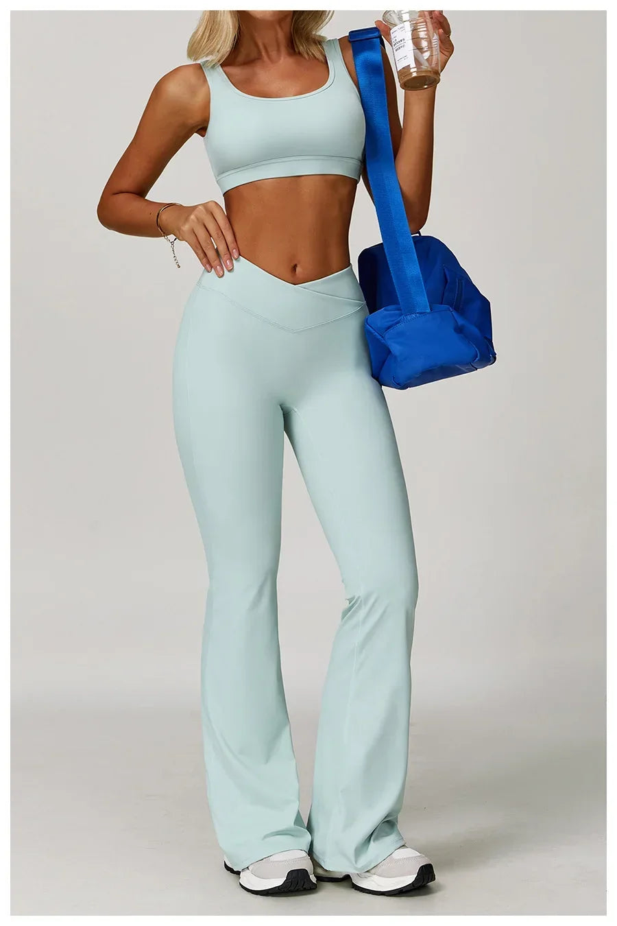 2-Piece Sculpting Yoga Set | High-Waisted Seamless Leggings & Performance Top