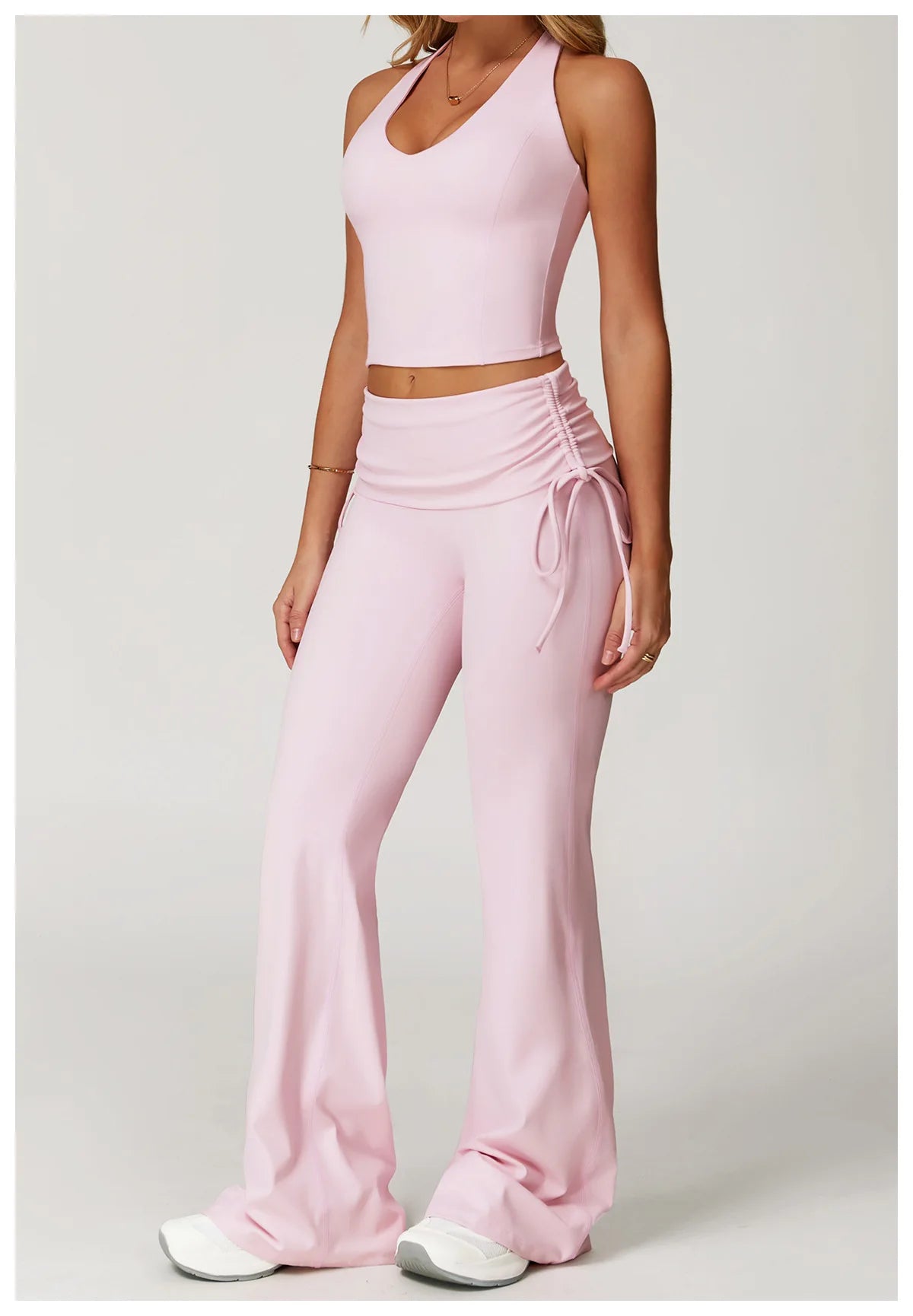 2-Piece Performance Yoga Set | High-Waisted Squat-Proof Leggings & Athletic Sports Bra