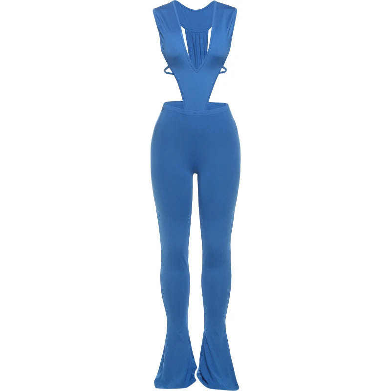 Aura Seamless Hipster Set | Sexy Deep V-Neck Bodysuit & Sleek Leggings 2-Piece Outfits