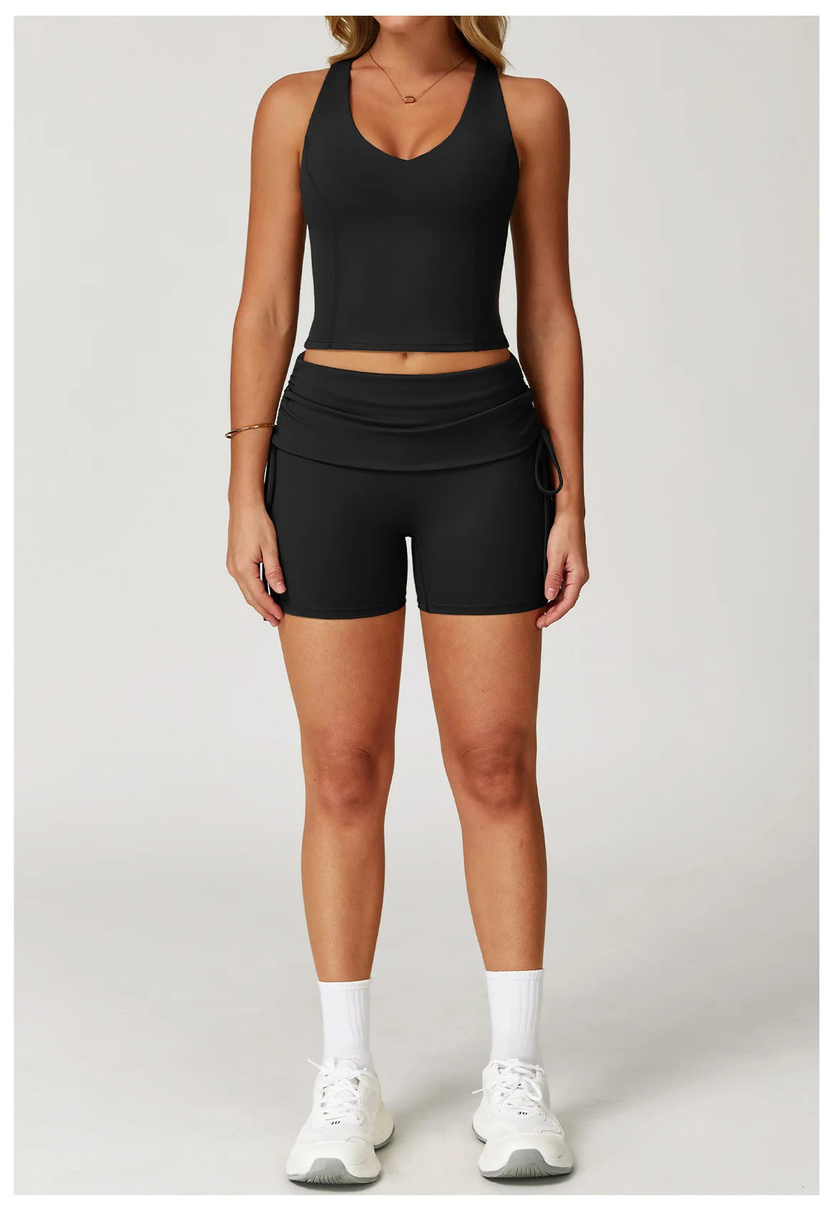 2-Piece Performance Yoga Set | High-Waisted Squat-Proof Leggings & Athletic Sports Bra