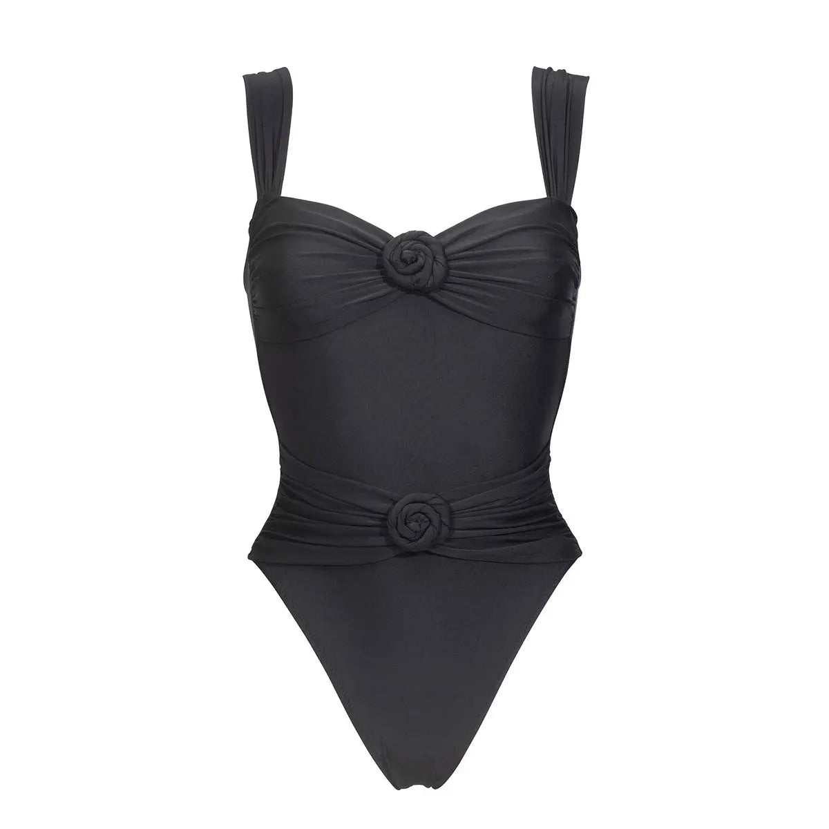 3-Piece 3D Floral Bikini Set | Push-Up Swimsuit with Matching Mesh Cover-Up Skirt