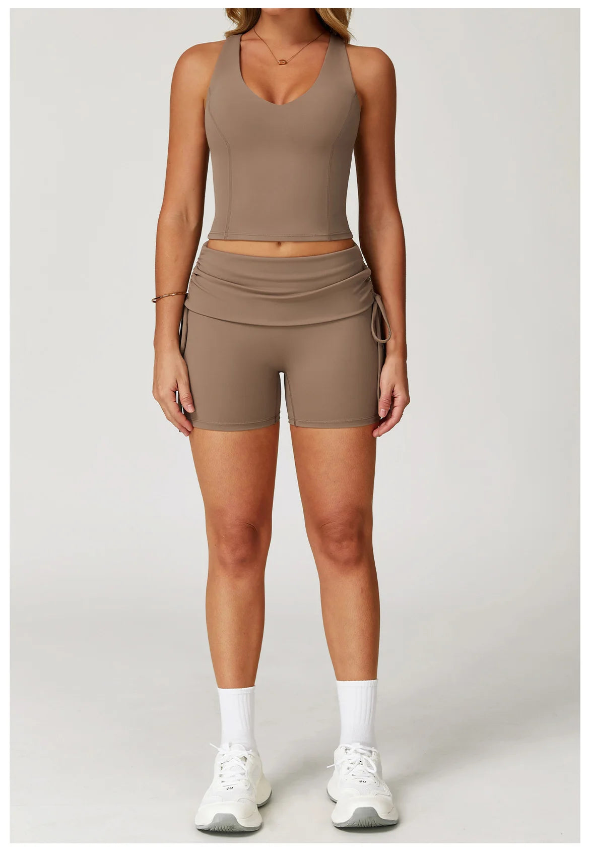 2-Piece Performance Yoga Set | High-Waisted Squat-Proof Leggings & Athletic Sports Bra