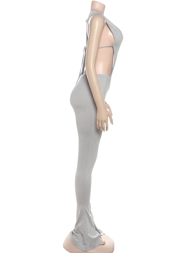 Aura Seamless Hipster Set | Sexy Deep V-Neck Bodysuit & Sleek Leggings 2-Piece Outfits