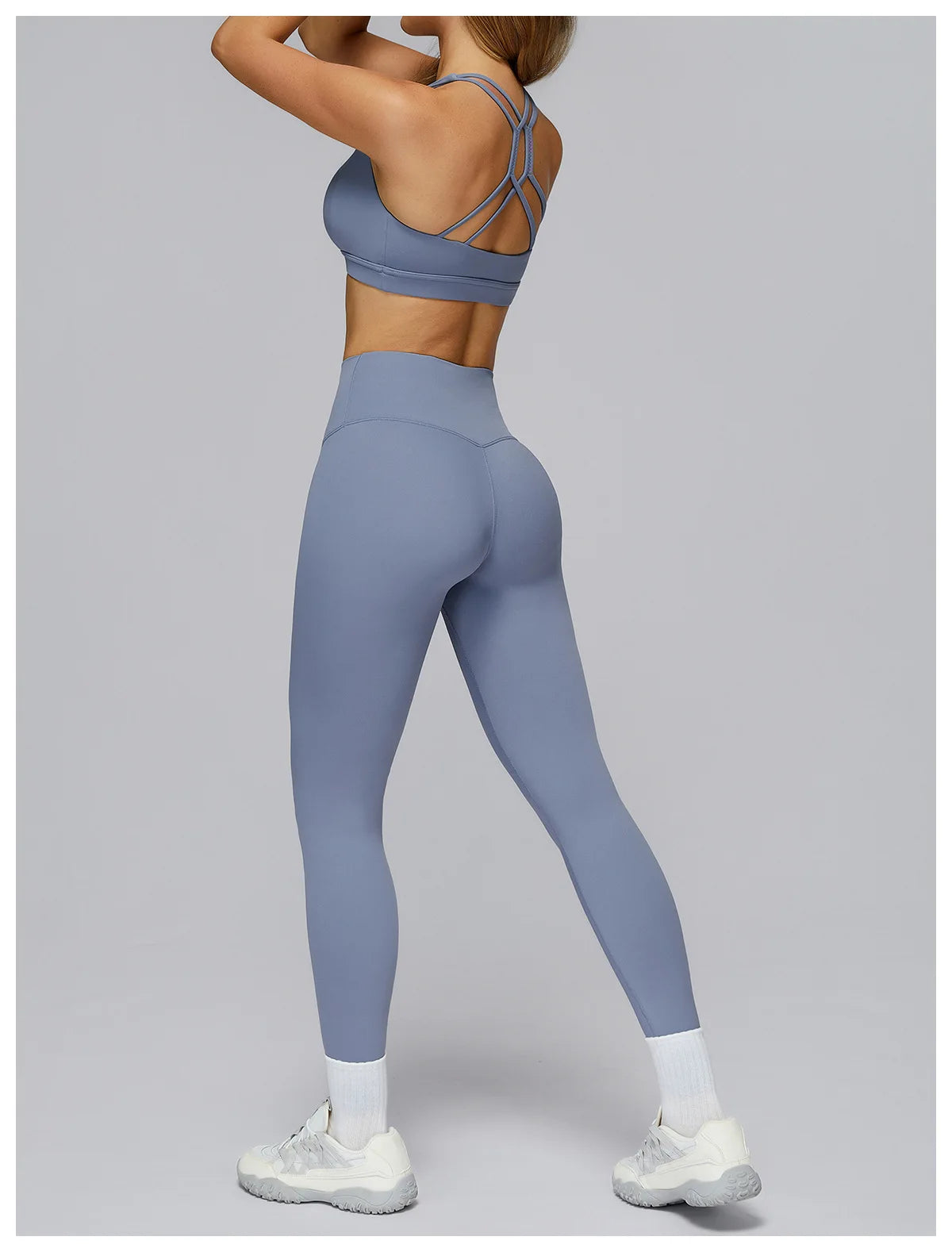 2-Piece Sculpting Yoga Set | High-Waisted Seamless Leggings & Performance Sports Bra