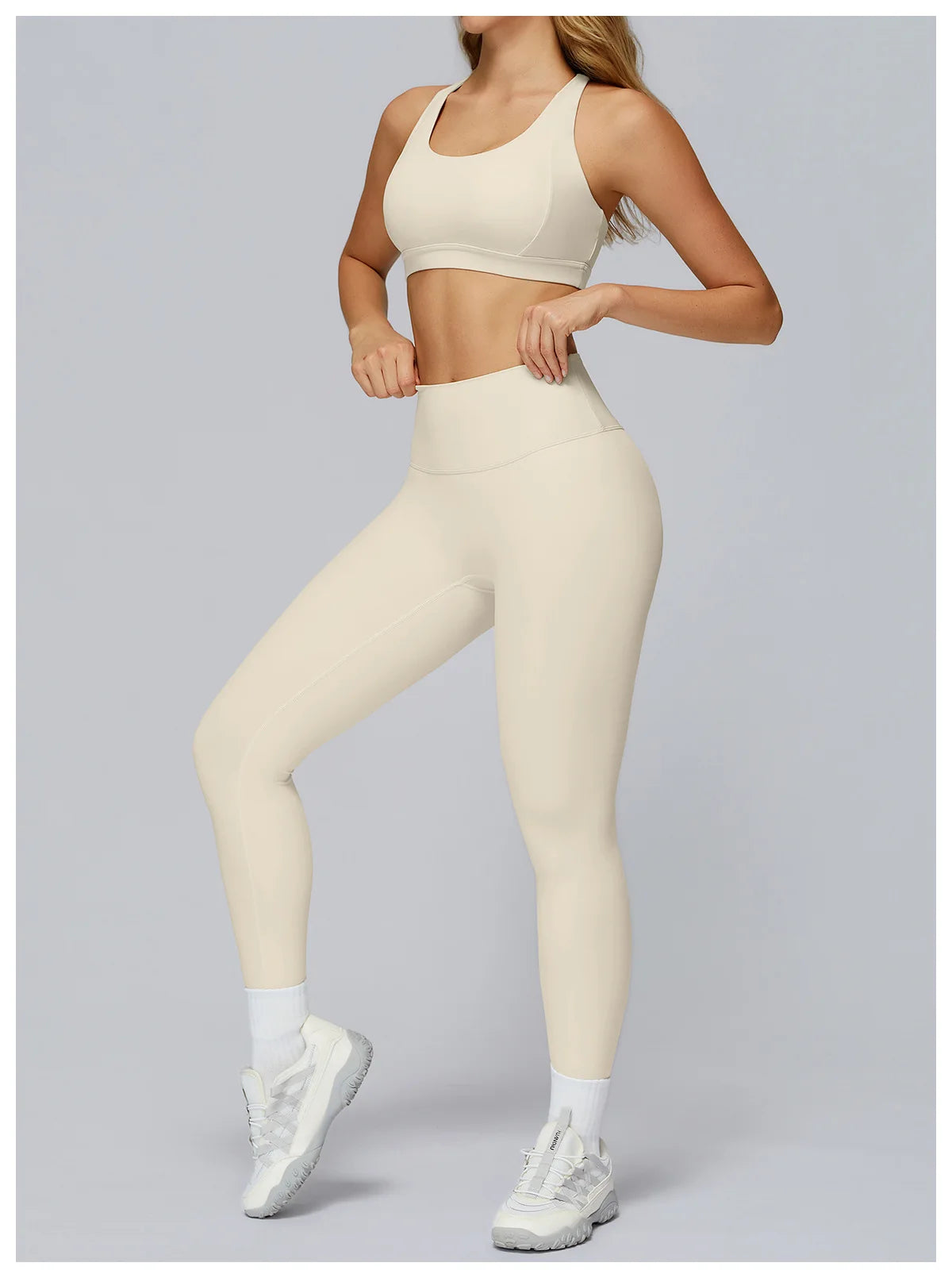 2-Piece Sculpting Yoga Set | High-Waisted Seamless Leggings & Performance Sports Bra