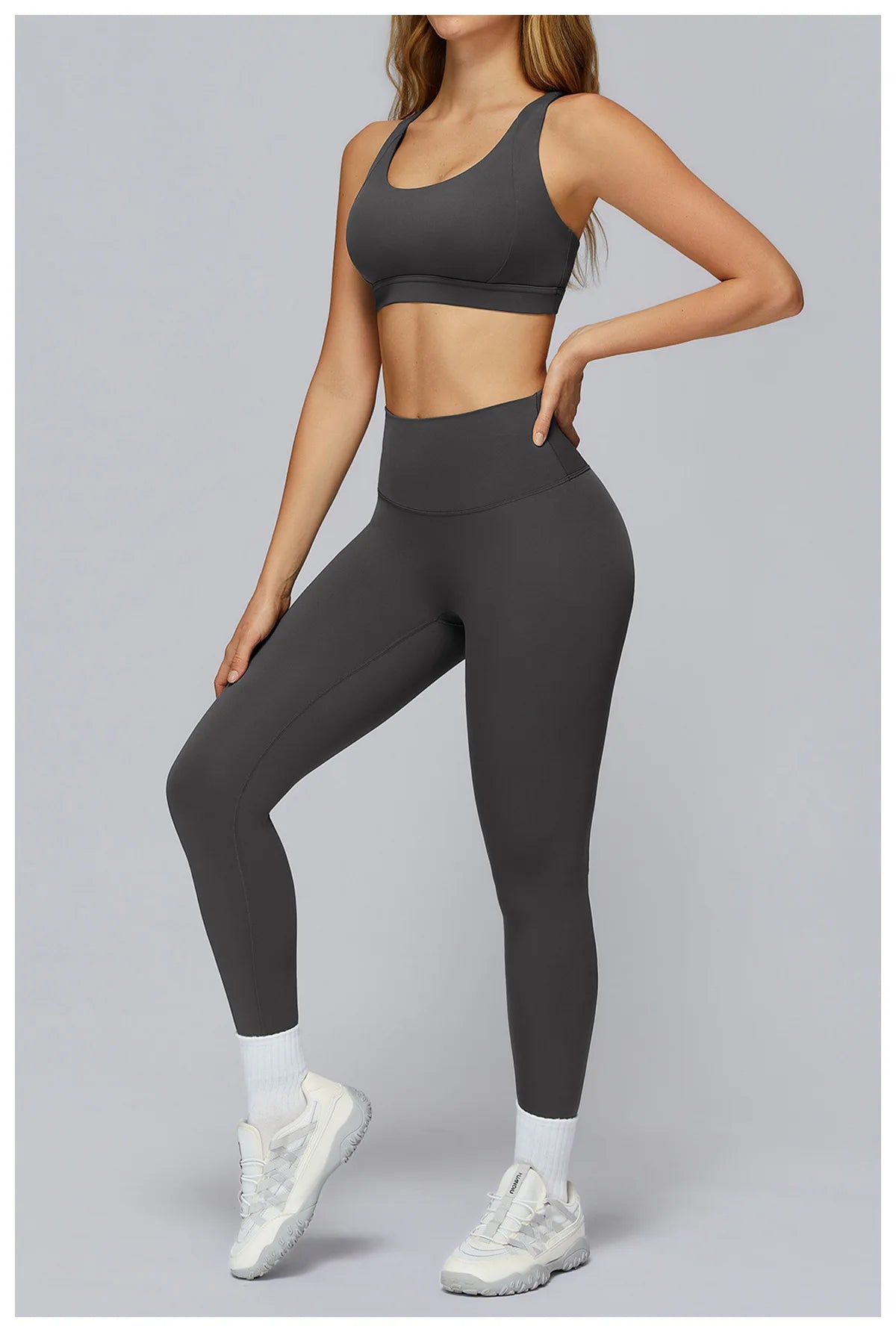 2-Piece Sculpting Yoga Set | High-Waisted Seamless Leggings & Performance Sports Bra