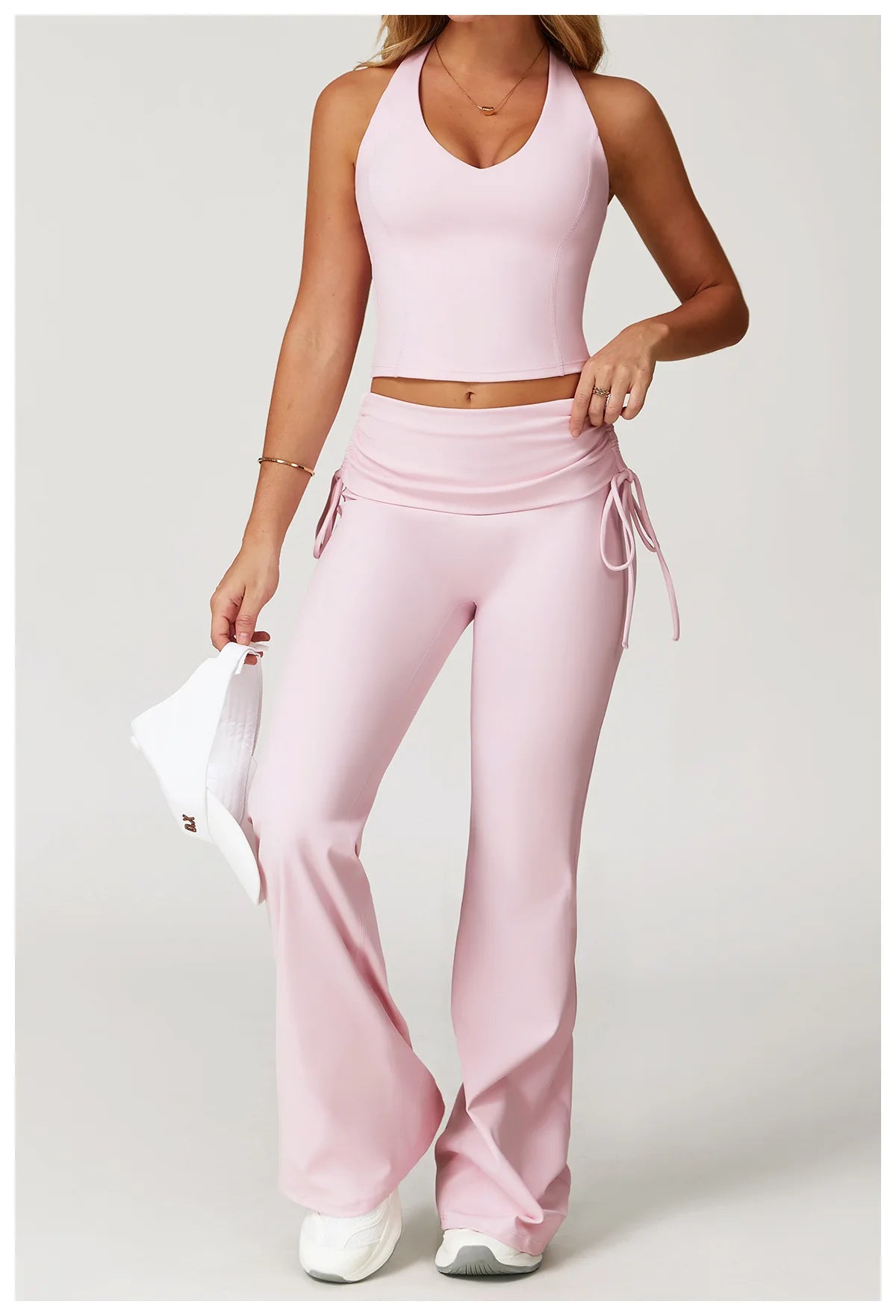 2-Piece Performance Yoga Set | High-Waisted Squat-Proof Leggings & Athletic Sports Bra